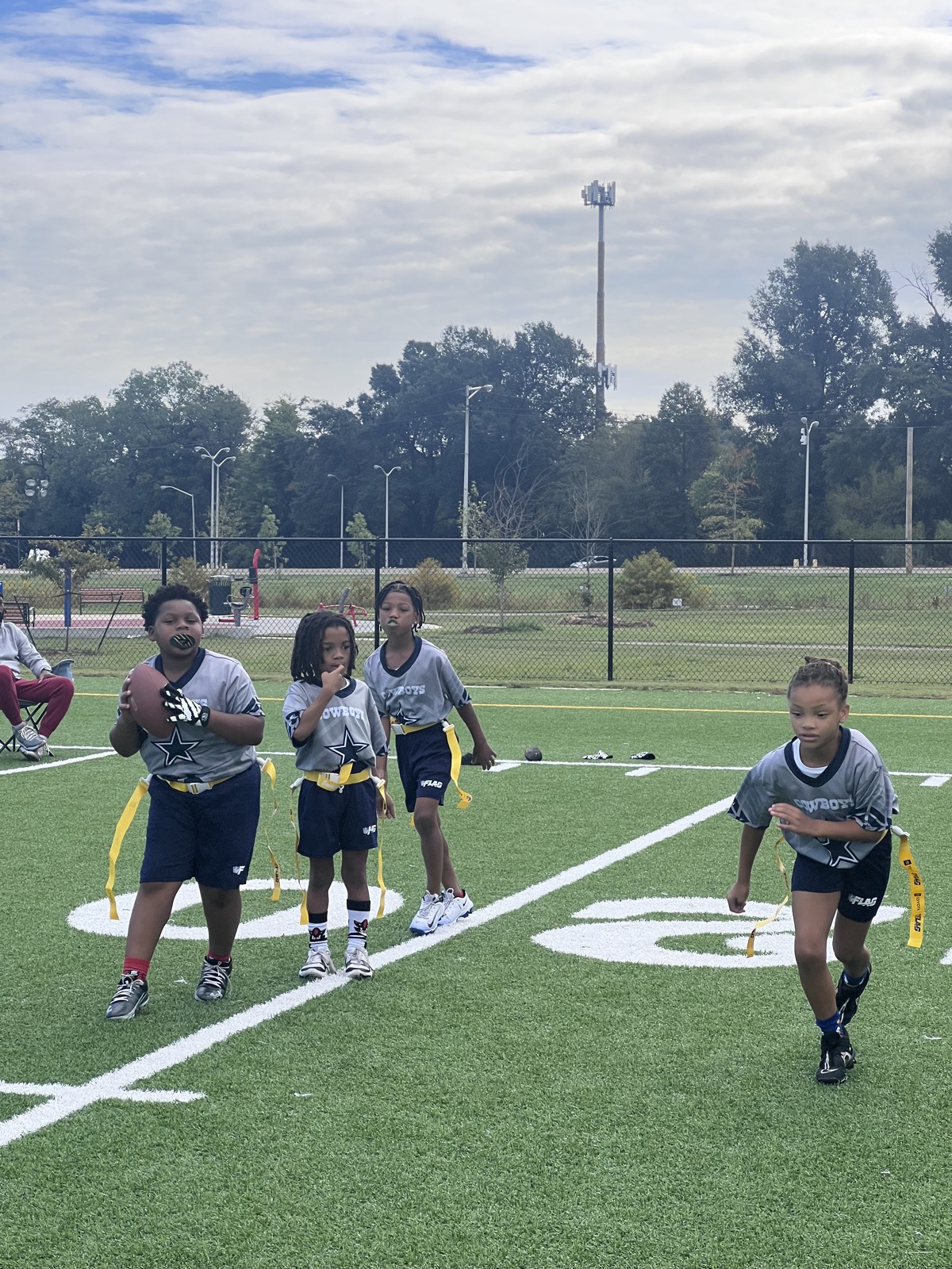 Camp Chambers NFL Flag Football players on the field